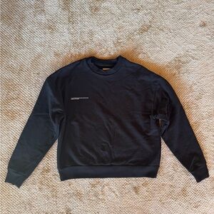 Pangaia Black 365 Midweight Crewneck Sweatshirt XS
